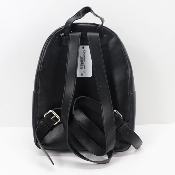 LOVE MOSCHINO Women Black Multi Logo Heart Backpack NWT main image 11